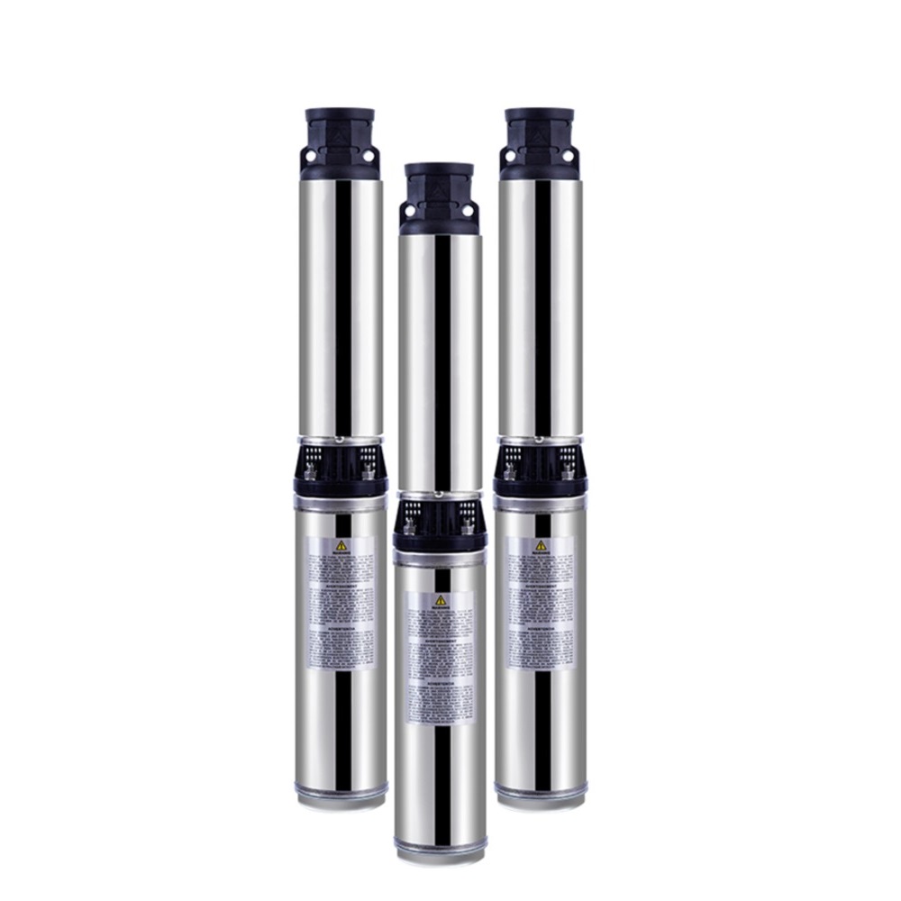 DP series 4inch plastic impeller deep well multistages submersible pump with plastic discharge and s